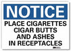 Notice Sign 5inx7in Reflective Sheeting