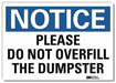 Notice Sign 5inx7in Reflective Sheeting