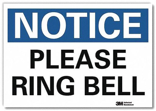 Notice Sign 5inx7in Reflective Sheeting