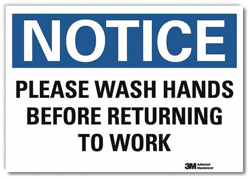 Notice Sign 10x14in Reflective Sheeting