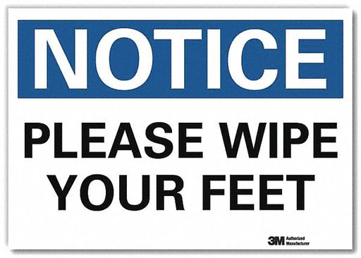 Notice Sign 5inx7in Reflective Sheeting