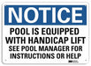 Notice Sign 7 in x 10 in Plastic