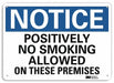 Notice Sign 10 inx14 in Aluminum