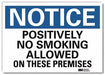 Notice Sign 10 in x 14 in Rflct Sheeting
