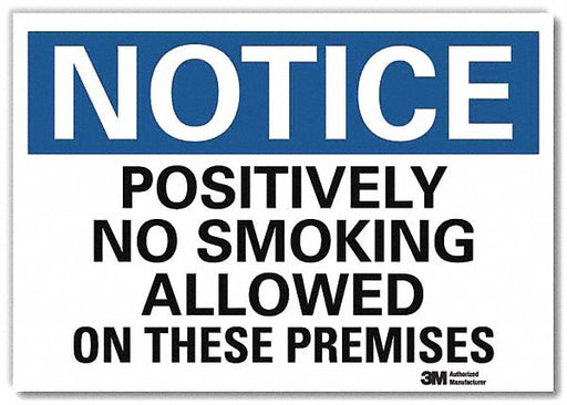 Notice Sign 10 in x 14 in Rflct Sheeting