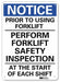 Notice Sign 14 inx10 in Aluminum