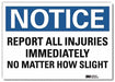 Notice Sign 5inx7in Reflective Sheeting
