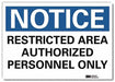 Notice Sign 7inx10in Reflective Sheeting