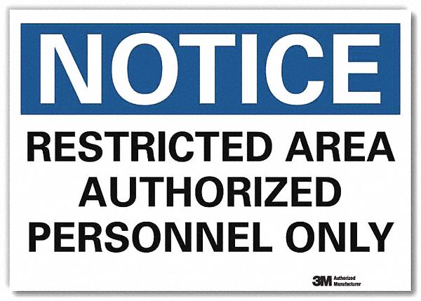 Notice Sign 7inx10in Reflective Sheeting