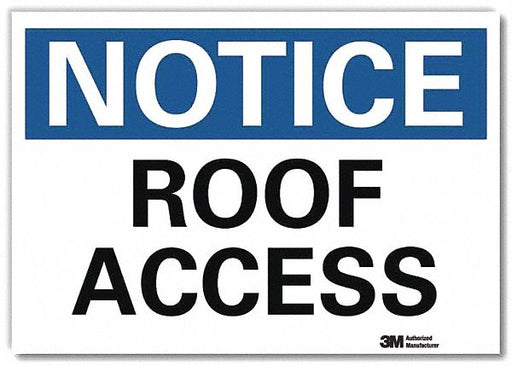 Notice Sign 7inx10in Reflective Sheeting