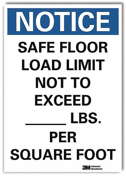 Notice Sign 10 in x 7 in Rflct Sheeting