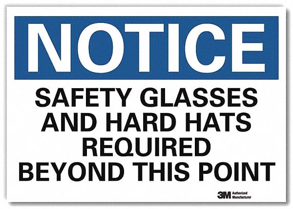 Notice Sign 5inx7in Reflective Sheeting