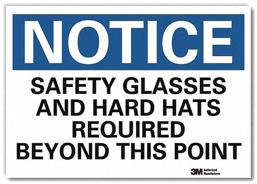 Notice Sign 10inx14in Reflctv Sheeting