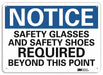 Notice Sign 7 inx10 in Plastic