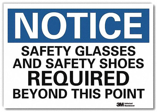 Notice Sign 5inx7in Reflective Sheeting