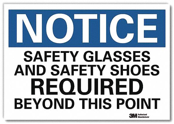 Notice Sign 7inx10in Reflective Sheeting