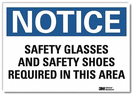 Notice Sign 5 in x 7 in Rflct Sheeting