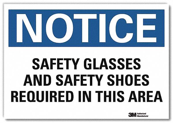Notice Sign 7inx10in Reflective Sheeting
