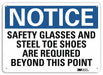 Notice Sign 7 in x 10 in Aluminum