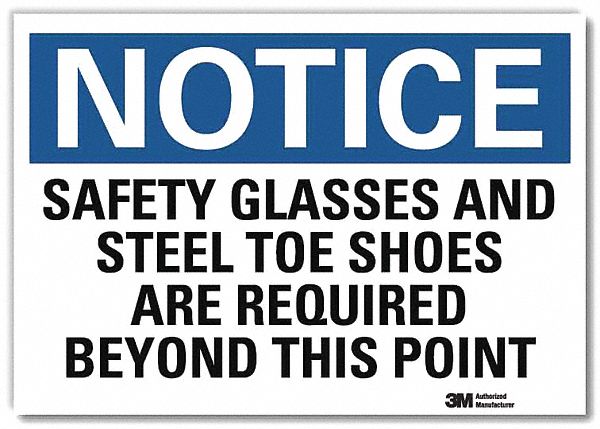 Notice Sign 10inx14in Reflctv Sheeting
