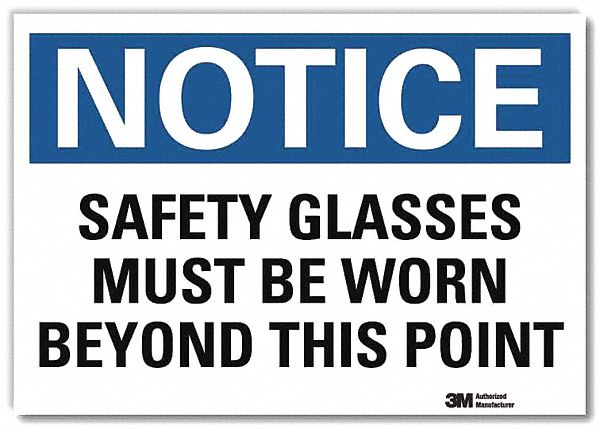 Notice Sign 7inx10in Reflective Sheeting