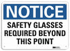 Notice Sign 7 in x 10 in Aluminum