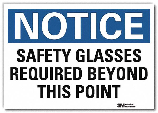 Notice Sign 5inx7in Reflective Sheeting