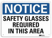 Notice Sign 10 inx14 in Plastic