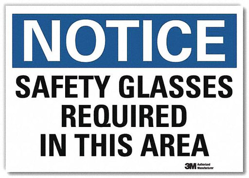 Notice Sign 10 in x 14 in Rflct Sheeting
