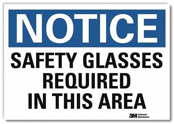 Notice Sign 10 in x 14 in Rflct Sheeting