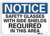 Notice Sign 7 in x 10 in Plastic
