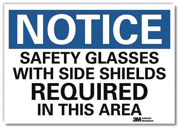 Notice Sign 10 in x 14 in Rflct Sheeting