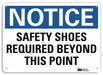 Notice Sign 10 in x 14 in Plastic