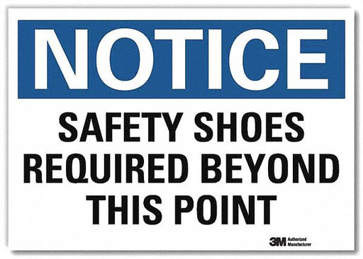 Notice Sign 7 in x 10 in Rflct Sheeting