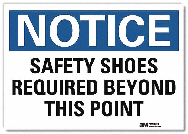 Notice Sign 7 in x 10 in Rflct Sheeting