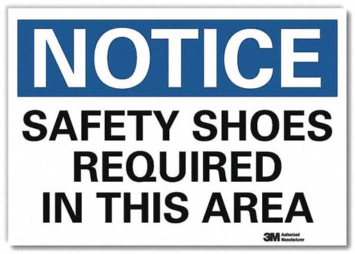 Notice Sign 7 in x 10 in Rflct Sheeting