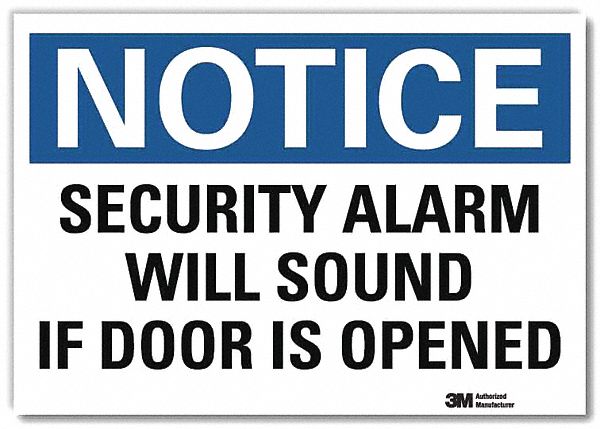 Notice Sign 5inx7in Reflective Sheeting