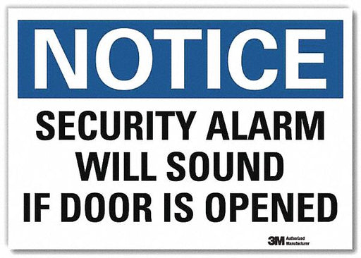 Notice Sign 7inx10in Reflective Sheeting