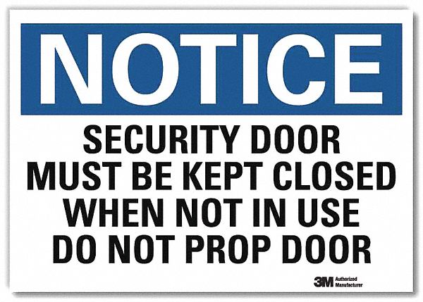 Notice Sign 5inx7in Reflective Sheeting