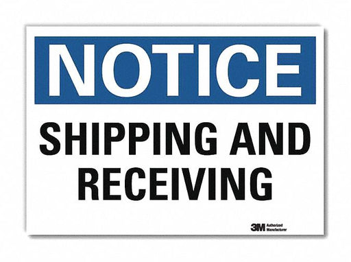 Notice Sign 7inx10in Reflective Sheeting