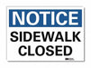 K3078 Rflctv Pedestrian Trfc Label 10x14in