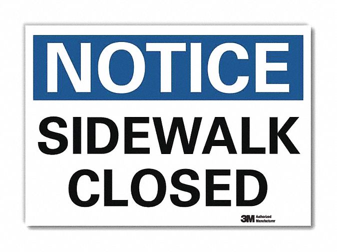 K3078 Rflctv Pedestrian Trfc Label 10x14in