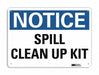 Notice Sign 7 in x 10 in Aluminum
