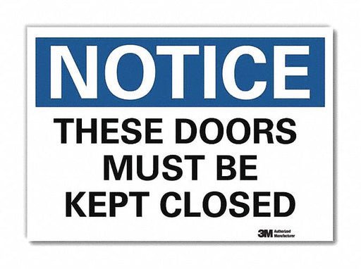 Notice Sign 7inx10in Reflective Sheeting
