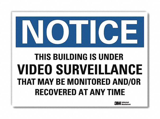 Notice Sign 5inx7in Reflective Sheeting