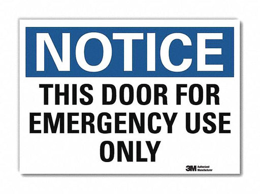Notice Sign 7inx10in Reflective Sheeting