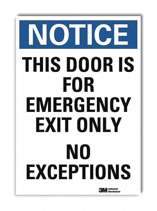 Notice Sign 10inx7in Reflective Sheeting