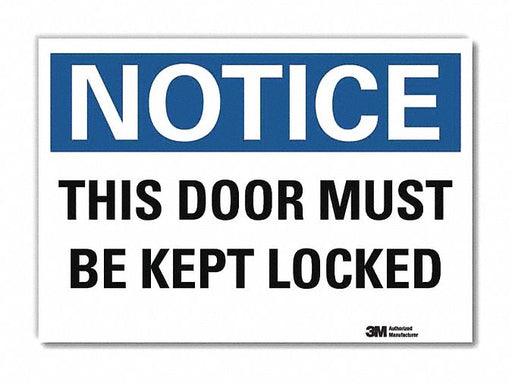 Notice Sign 7inx10in Reflective Sheeting