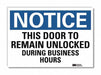 Notice Sign 5inx7in Reflective Sheeting
