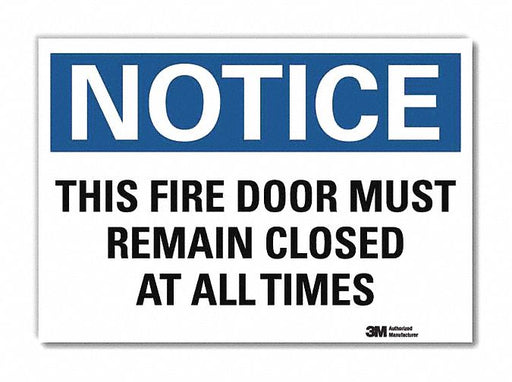Notice Sign 5inx7in Reflective Sheeting
